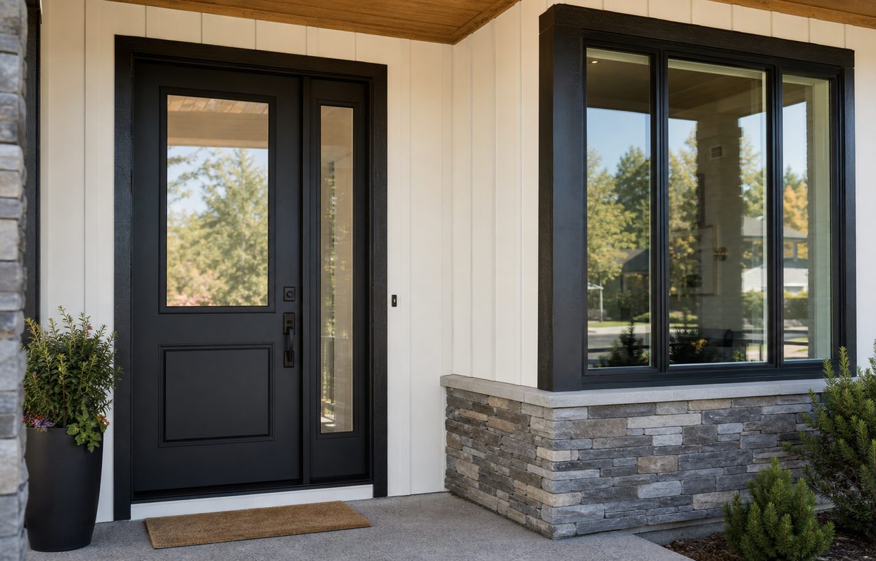 New front door and entry