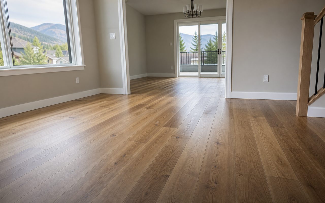 New hardwood flooring
